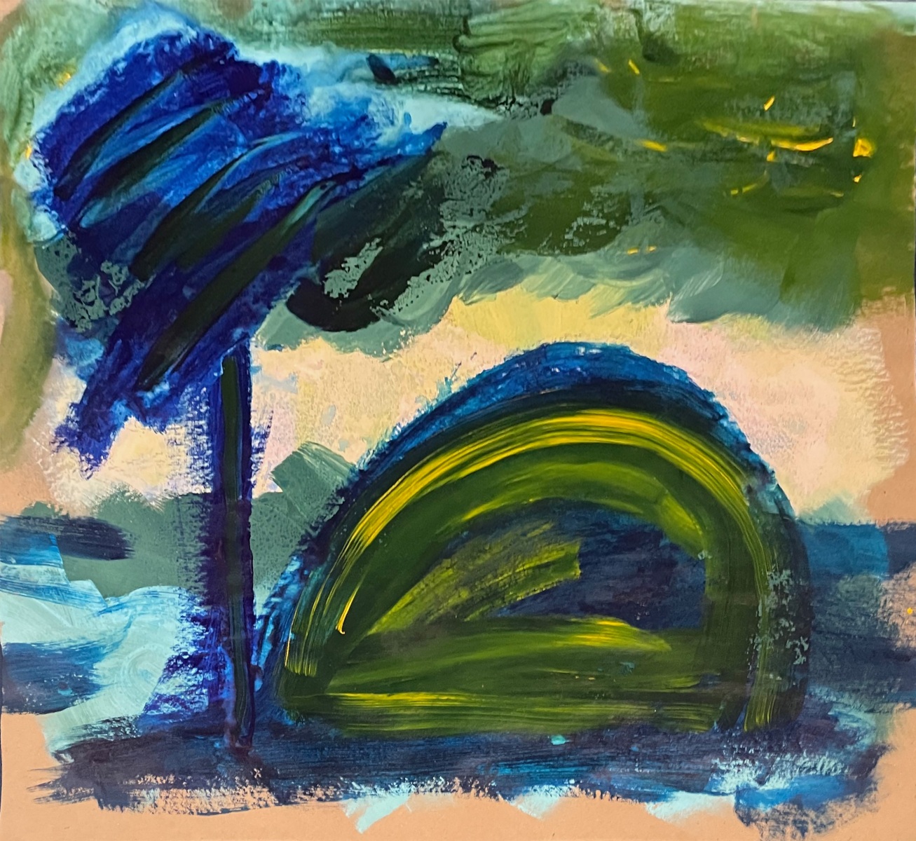 Ancestor Tree    39” x 35”   Acrylic on Paper