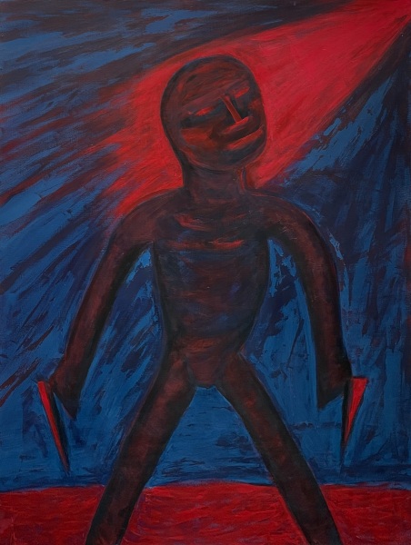 It was not a good day    3' x 4'    Acrylic on Board