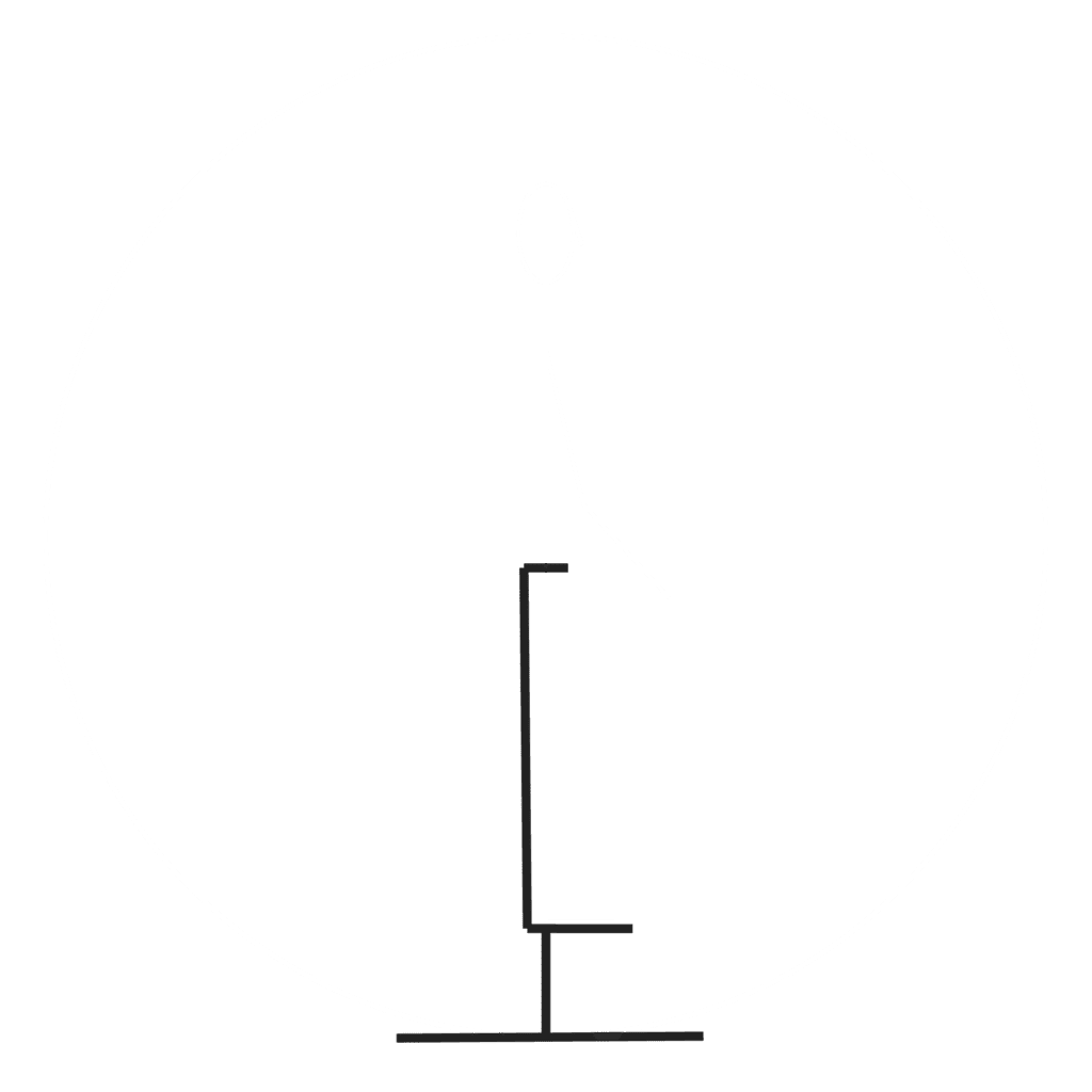 A stick figure on a pogo stick inside a circle.